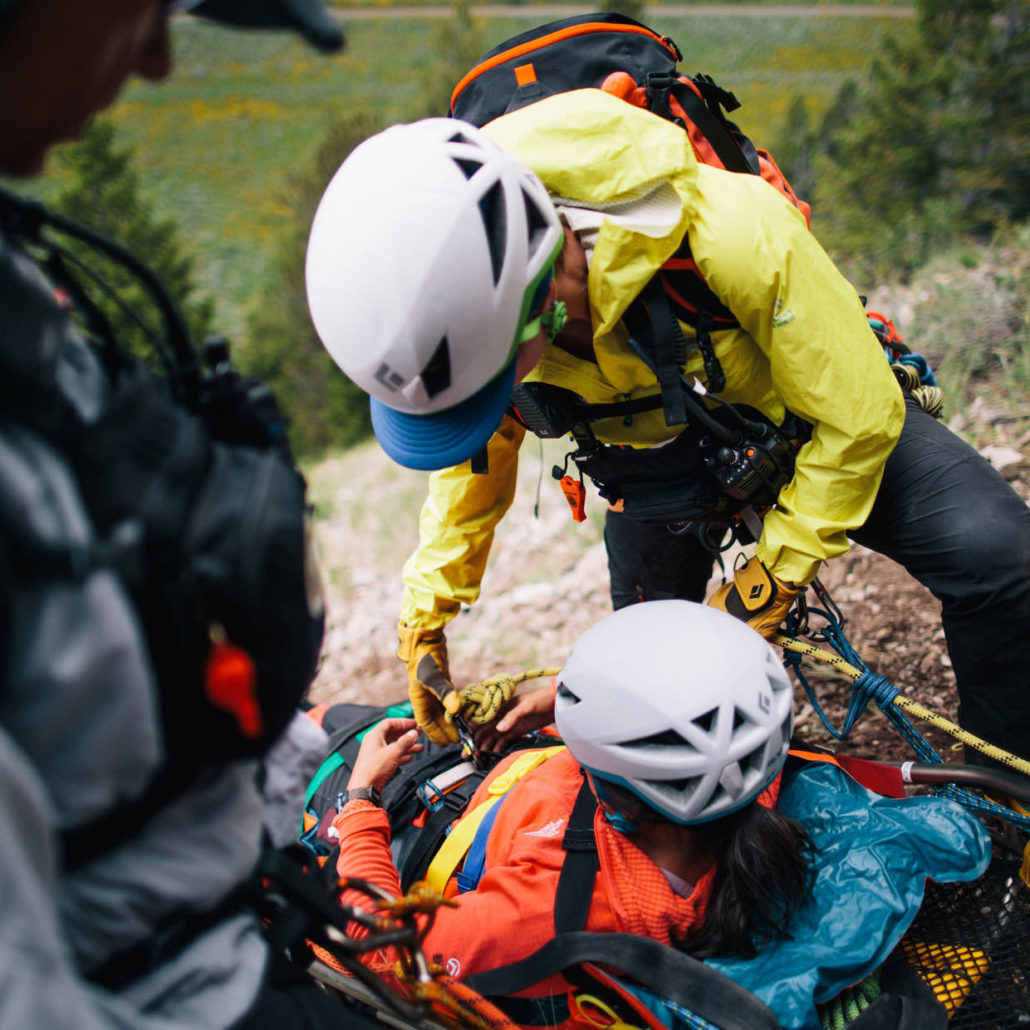 Readying an Injured Victim for a trip out of the Wilderness